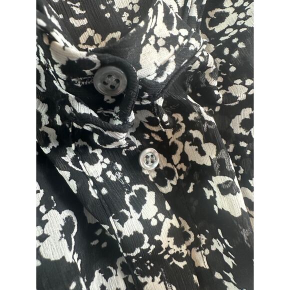 J. Crew Mercantile Blossom Print Dress – Black & White – Size M - Picture 8 of 10